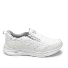 Tênis Kolosh Feminino Super Leve Zíper Básico Novo K7032a, Branco, 35