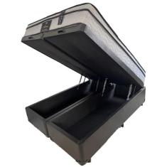 Cama Box Baú Queen + Colchão de Molas Ensacadas - Soberano - Luflex 15