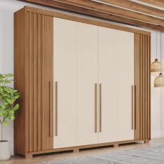 Guarda-roupa Casal 6 Portas 4 Gavetas Nathaniel Espresso Móveis