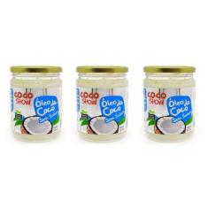 Kit 3uni Óleo de Coco sem sabor Coco Show 500ml - Copra
