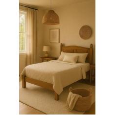 Cama Queen em Madeira Corona - Movezen