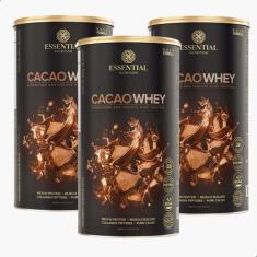 Kit 3 Cacao Whey Protein 450g - Essential Nutrition