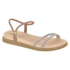 Sandália Beira Rio Papete Strech - Feminina - Nudeaurora -, Nude auror