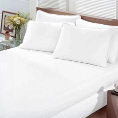 Jogo de Lençol Queen 3 Peças Cama Box Com Elástico Toque Macio - GABY 