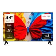 Smart TV Full HD TCL QLED 43” Polegadas com Google TV, HDR10, Dolby Audio e Wi-Fi - 43S5K