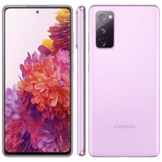 Smartphone Samsung Galaxy S20 FE Cloud Lavender 128GB, 6GB RAM, Tela Infinita de 6.5”, Câmera Traseira Tripla, Android 11 e Processador Octa-Core
