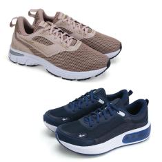 Kit Tênis Fitness + Tênis Flatform Caminhada Conforto-Masculino