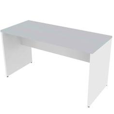 Mesa para Escritório Multiuso 135cmx60cm Corp Bramov Móveis Branco/cinza Cristal