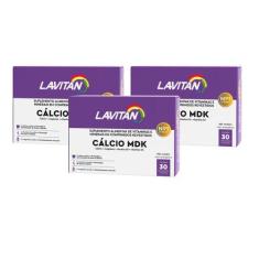 Multivitamínico Lavitan Calcio Mdk 30 Comprimidos 3 Caixas