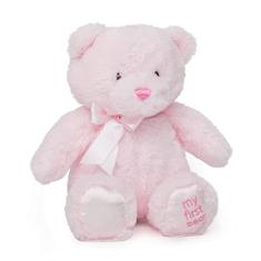 Jolitee Teddy Pink Bear Stuffed Animal - Urso de pelúcia rosa para o bebê para recém-nascido, 15 &quot;