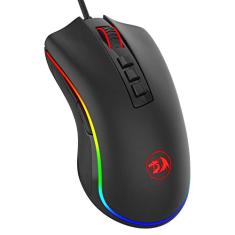 Redragon Mouse para jogos M711 Cobra com 16,8 milhões de RGB retroiluminado, 10.000 DPI ajustável, aderência confortável, 7 botões programáveis