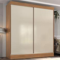 Guarda-roupa Casal Flex 2 Portas 3 Gavetas Pantanal Cinamomo/Off White