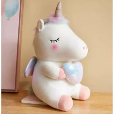 Unicórnio De Pelúcia Dormindo Fofinho 