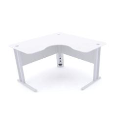 Mesa Em L P/ Escritório 130X130 Pandin Maxxi - Branco