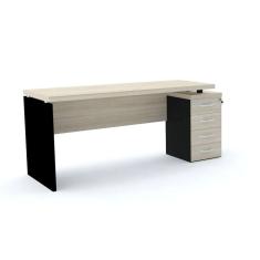 Mesa P/ Escritório 4 Gavetas Pandin Pe40 - Nogueira