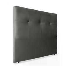 Cabeceira Solteiro 90cm Sofia Suede Cinza Id Suede Cinza
