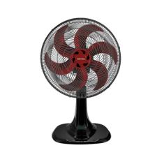 Ventisol Ventilador de Mesa Oscilante, Turbo 6 Pás Premium, Vermelho, 30cm, 127V