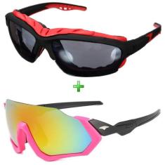Óculos De Sol Bike Ciclismo Feminino Proteção Uv Kit 2 Peças - ESPORTI