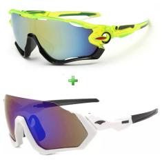 Óculos de Sol Esportivo Espelhado Mtb Speed Kit 2 Unidades