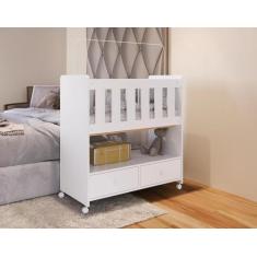 Mini Berço 2 Gavetas com Colchão Moisés - Completa Móveis