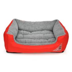 Cama Dupla Face para Cachorro e Gato Pet - Bichinho Chic, Vermelho, P