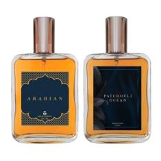 Kit Perfume Masculino - Arabian + Patchouli Ocean 100ml - Essência do 