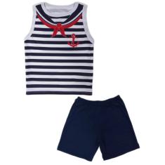 Conjunto Infantil Temático Fantasia Marinheiro Regata e Short