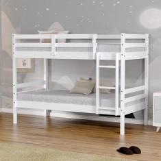 Beliche Solteiro Dreams Madeira Maciça Branco Megamobilia