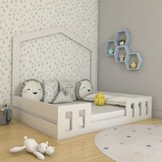 Cama Casal Infantil com Casinha Montessori Play Timber