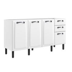 Balcao Itatiaia New Premium 4 Portas 2 Gavetas Branco
