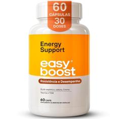 Energy Support Easy Boost, Cafeína Taurina Tcm Cromo 60 Caps