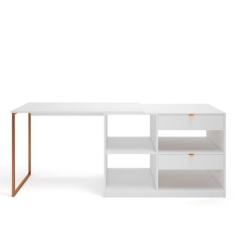 Mesa Em L Computador Escritório Canto Industrial Retrô - E-Led Brasil