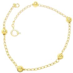 Pulseira com Bola de 5mm  YO3097 - Golden Class Semi Joias