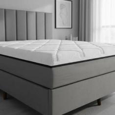 Conjunto Colchão Compact Magnético com Massageador Cama Box e e Cabece