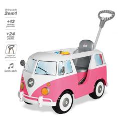 Carrinho Kombina Infantil de Passeio e Pedal Calesita, Branco e Azul