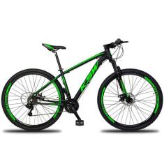 Bicicleta Aro 29 Ksw 24 Marchas Freios a Disco e Trava, 19", Preto, Ve