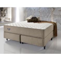 Cama Box Queen Size Relax Duo Confort Ii 158x198x55 Bege