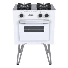 Fogao A Gas Mini Cook 2 Q Branco Gas Glp