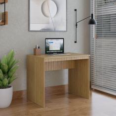 Mesa para Escritório 90cm Office Turim Espresso Móveis Lamina Mel