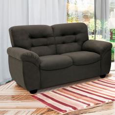 Sofá de 2 Lugares Linoforte Stillus II com 154 cm de Largura e Revestido em Tecido Suede