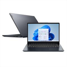 Notebook Lenovo IdeaPad 1i Intel Core i3-1215U 4GB 256GB SSD Windows 11 Home 14&quot; 83AF0000BR