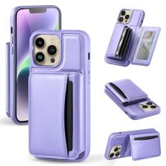 SkyEagle Capa carteira compatível com iPhone 14 Pro Max com suporte para cartão, capa de telefone com bloqueio de RFID para mulheres e homens, capa flip de couro PU, capa à prova de choque,