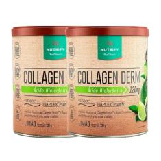 Kit 2 Collagen Derm Ácido Hialurônico Limão Nutrify 330g