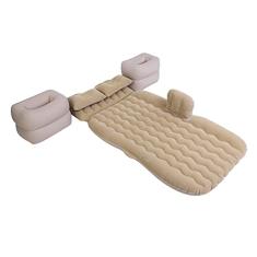 Colchão de Cama Inflável, Almofada de Camas de Ar Internas, Colchão de Ar de PVC Flocado Macio Com Dois Travesseiros para Interior, Banco Traseiro de Carro de Viagem, Atividades