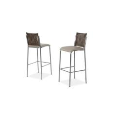 Banquetas 2un Titanium Junco Cromado - AÇO NOBRE