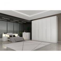 Guarda Roupa Casal 6 Portas 6 Gavetas Orfeus-branco Móveis Novo Horizonte