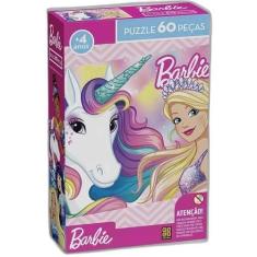 Quebra Cabeça Barbie 60 Peças Grow