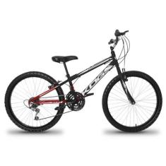 Bicicleta Infantil Aro 24 KOG Masculina 18 Marcha, Vermelho, Branco, 2