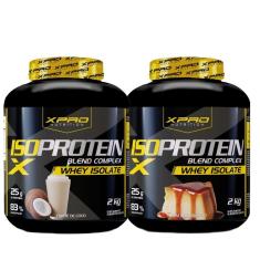 Kit 2x Whey Protein Blend Complex Iso  2Kg - XPRO-Unissex