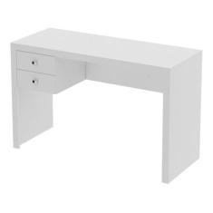 Escrivaninha Mesa Escritório Me4123 2 Gavetas 117cm Branca - Tecno Mob